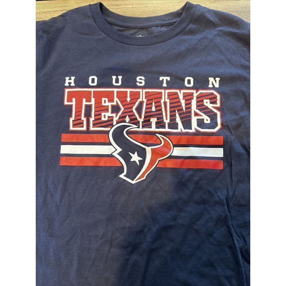 Boys Houston Texans Long Sleeve T-Shirt Size Large(12/14) Navy. NWT. 1 - Picture 2 of 6